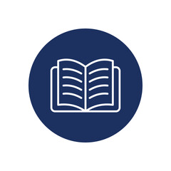 Reading icon vector stock illustration