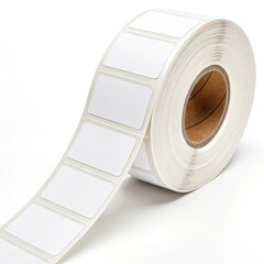 Blank adhesive label roll for various labeling needs.