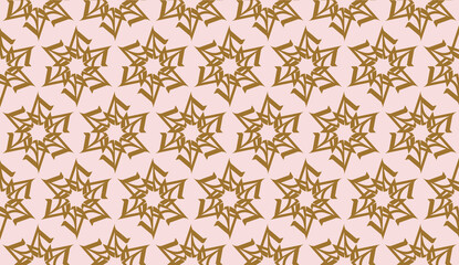 Original interior background in triangles style. Vector illustration. For you home interior wallpaper, fashion print. Light Beige color.