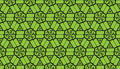 For wallpaper, advert, business, brochure, flyer. Green color Vector seamless smart design. Background in triangles style.