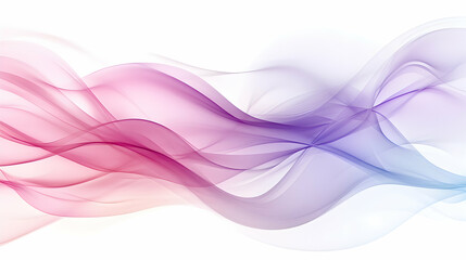 Abstract flowing pink and purple waves on white background. Perfect for websites, presentations, and design projects.