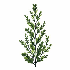 Vibrant Green Botanical Leaves: Eco-Friendly Design for Home Decor and Garden Landscaping