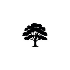 vector tree silhouette vector illustration design 