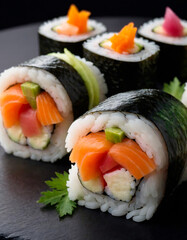 Delicious Sushi: Traditional Japanese Cuisine with Fresh Ingredients