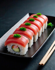 Delicious Sushi: Traditional Japanese Cuisine with Fresh Ingredients