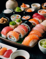 Delicious Sushi: Traditional Japanese Cuisine with Fresh Ingredients