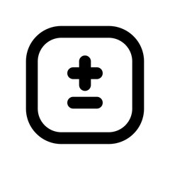 plus minus math icon