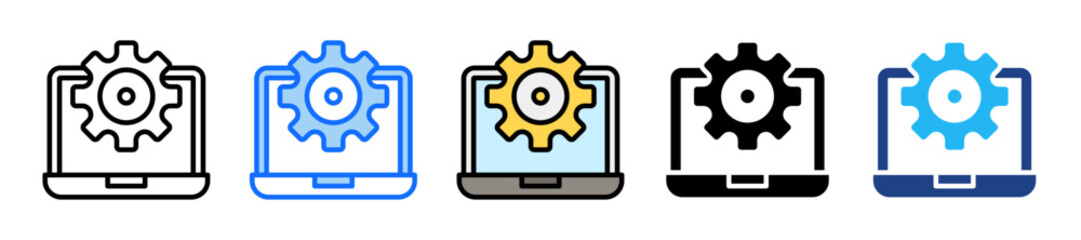 Cms Icon Set Multiple Style Collection