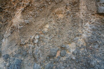 Coastal Rock Texture of Paratutae Island – Volcanic Cliff Detail in New Zealand