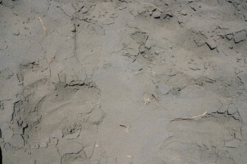Black Sand Texture at Whatipu Beach – Volcanic Coastal Detail in New Zealand