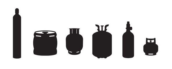 Gas Cylinder Vectors Gas Tanks