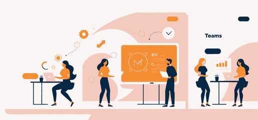 Teamwork_and_Collaboration_Illustration_Creative_Business_Team_Working_Together_on_Projects_Presenting_Data_Analysis_and_Achieving_Goals_in_a_Modern_Office_Setting