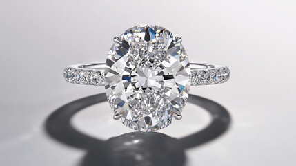 Dazzling Oval Diamond Engagement Ring