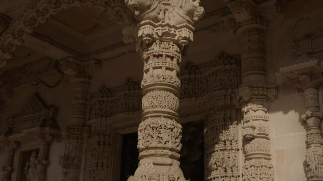 Hutheesing Temple is a Jain temple in Ahmedabad in Gujarat, India. The temple blends the old Maru-Gurjara temple architecture style with new architectural elements of haveli in its design.
