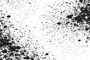 Grunge Black and White Splatter Texture Background for Digital Art, Posters, Flyers, or Graphic Design