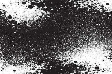 Obraz premium Abstract Black and White Ink Splatter Texture Background for Art, Design, Print, or Web Projects