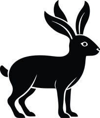 jackalope vector icon.