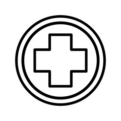 Fototapeta premium hospital symbol icon