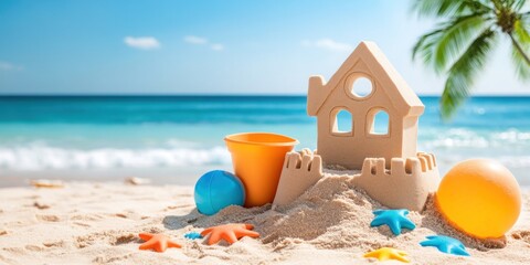 Sandcastle House Beach Toys Summer Fun