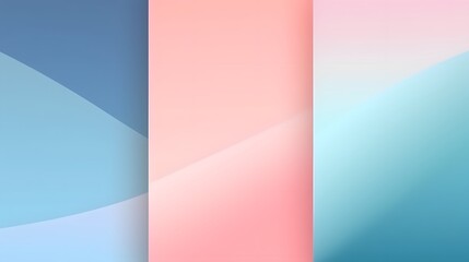 Obraz premium Abstract background in cool pastel tones with smooth gradient transitions, creating a fluid and tranquil design ideal for calming and modern creative projects