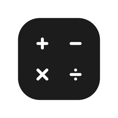 Obraz premium calculator icon silhouette for user interface design