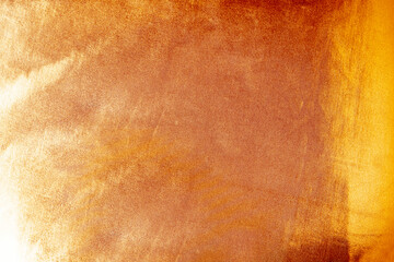 Brown orange red coral yellow gold white abstract background. Silk metallic shine. Grunge old distressed. Bright hot fire. For design.