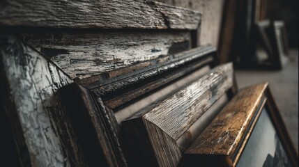 Group of vintage frames different materia-4 - DIY traditional different art