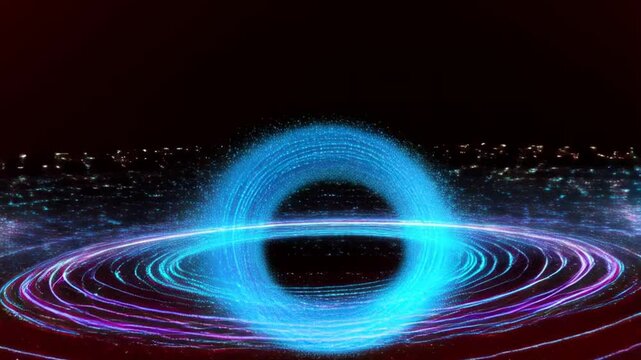 A dark attribute aura loop animation effect background that can be used for game effects
