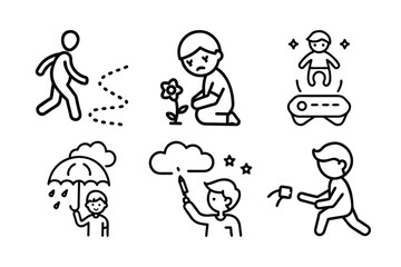 Naklejka premium vector illustration of a family