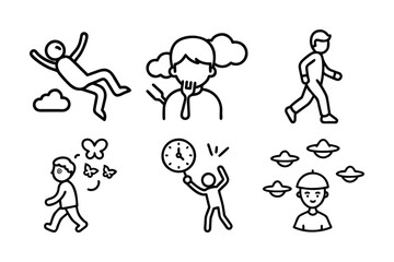 Naklejka premium man and woman silhouette vector