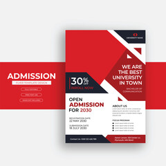 Corporate Business flyer and brochure design for a School admission vector template design