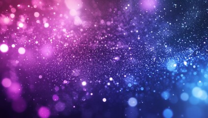 Abstract pink and blue glitter bokeh background. (4)