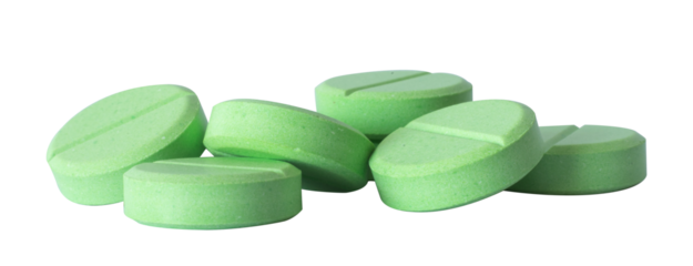 stack of green pills element