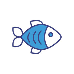 Fish icon vector stock illustration