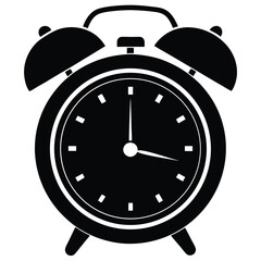 Isolated Alarm Clock on White Background