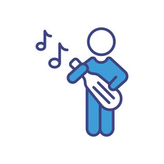 Music icon vector stock illustration