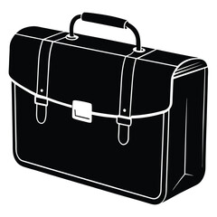 Isolated Briefcase on White Background