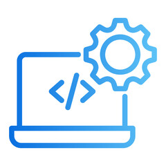 web development Gradient icon