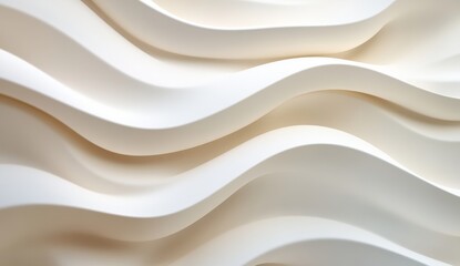 Obraz premium Abstract white wavy texture background.
