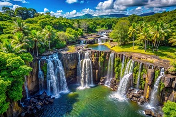 Obraz premium Mauritius Rochester Falls Scenic Beauty