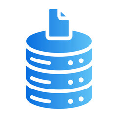 database Gradient icon