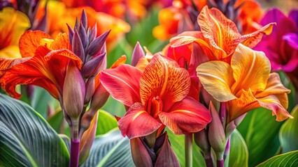 Stunning Canna Lily Flowers - Tropical Blooms