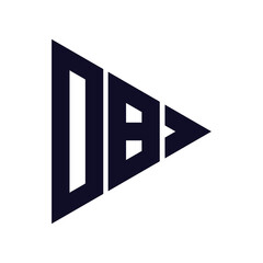 triangle letter logo design