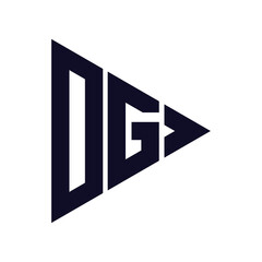 triangle letter logo design