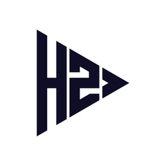 triangle letter logo design