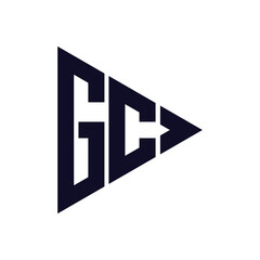 triangle letter logo design