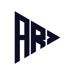 triangle letter logo design