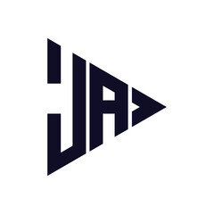 triangle letter logo design