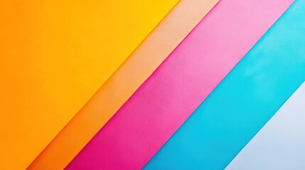 Obraz premium Vibrant Diagonal Color Blocks: Abstract Art Background