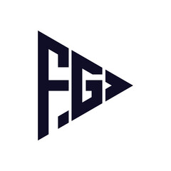 triangle letter logo design